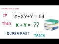 Xy xy 54 i find xy i solve this maths olympiad question i maths challenge i brainosolutions