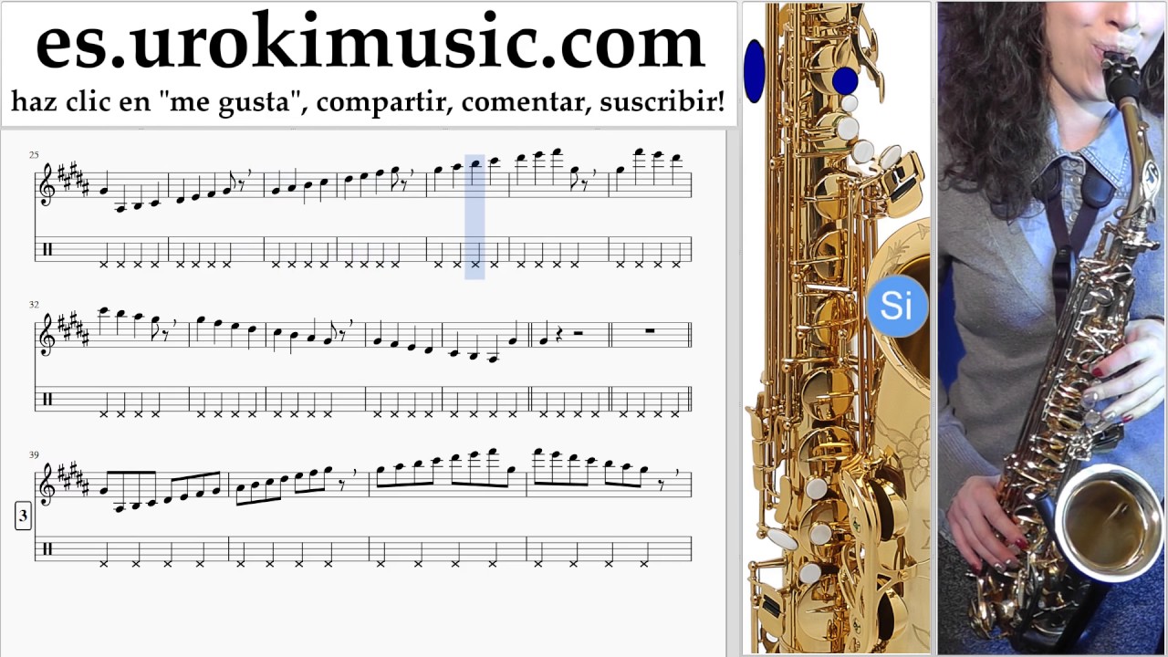 Tutorial de Saxofon (alto) Luis Fonsi ft. Daddy Yankee Despacito