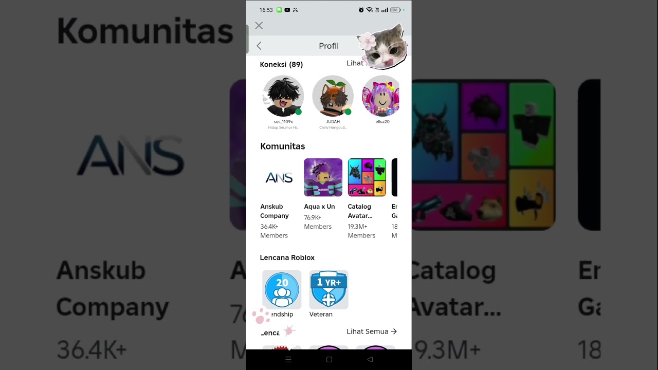 item gratis di Roblox ( free )