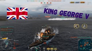 Непотопляемый линкор King George V жжёт. ЛК Британии World of Warships