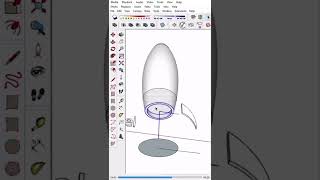 rocket model in sketchup