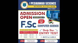 Admissions Open I  FSc Pre-Medical I Pre-Engineering IComputer Science I PSSC Abbottabad
