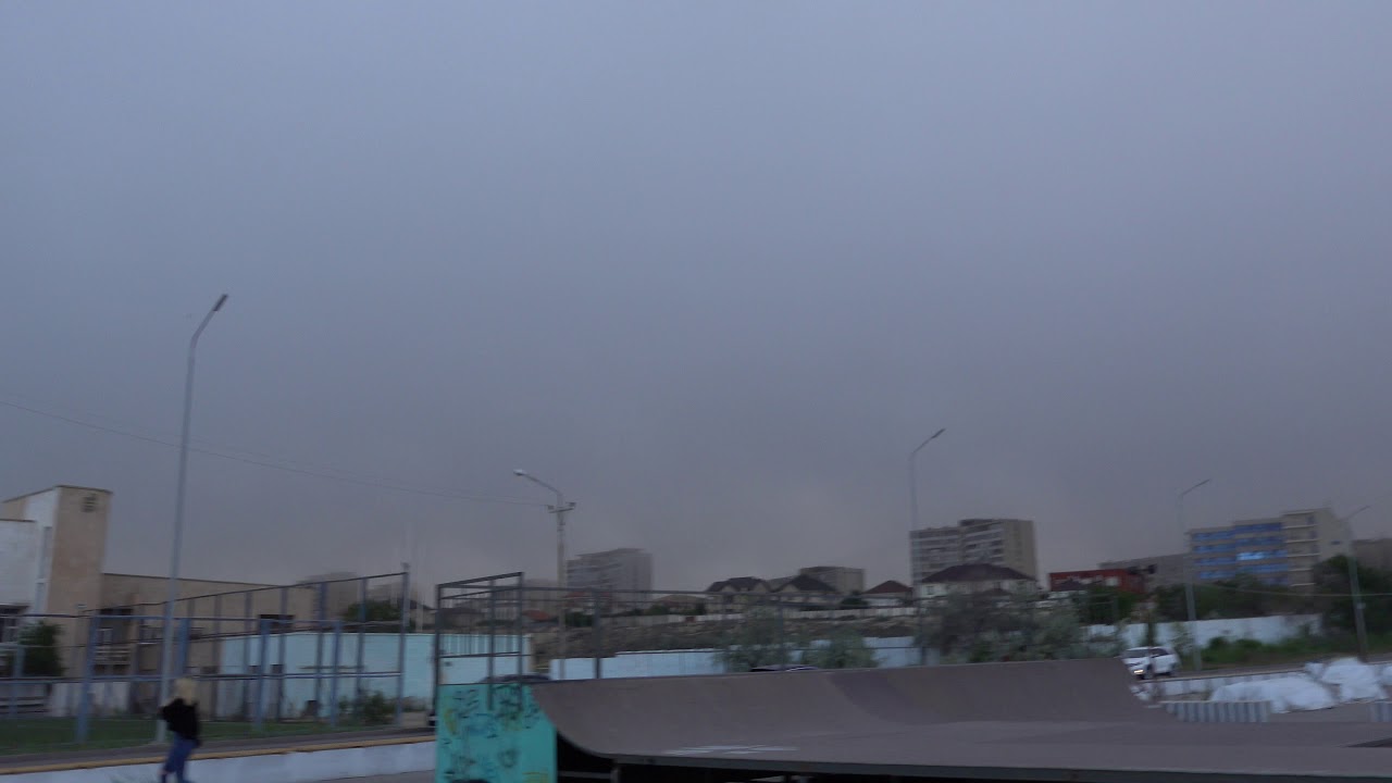 23 мая 2020 года. Актау. Тучи надвигаются - YouTube