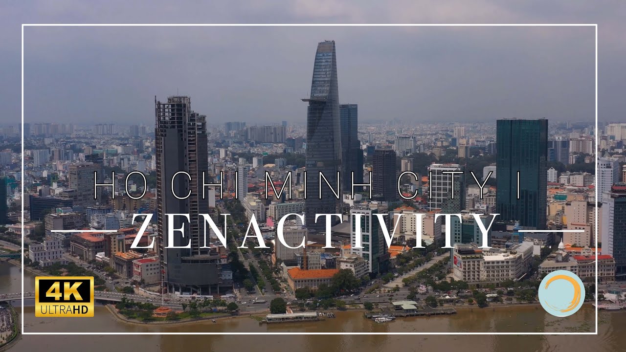 HoChihMinh City I relaxing cityscape for meditation, deep sleep,  focus and to destress 4kUltraHD