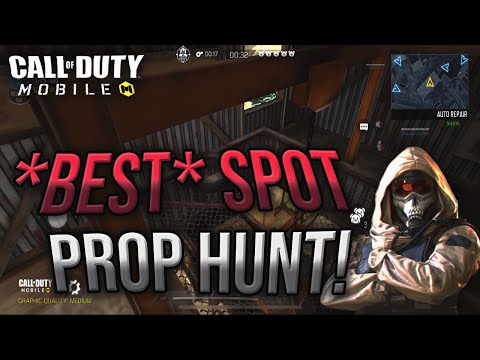 Call of Duty Mobile: THE BEST WORKING EASY FIRING RANGE PROP HUNT SPOT (CODM S9 MPGlitches)