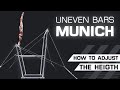 Uneven bars &quot;Munich&quot; - Height adjustment (EN/DE)