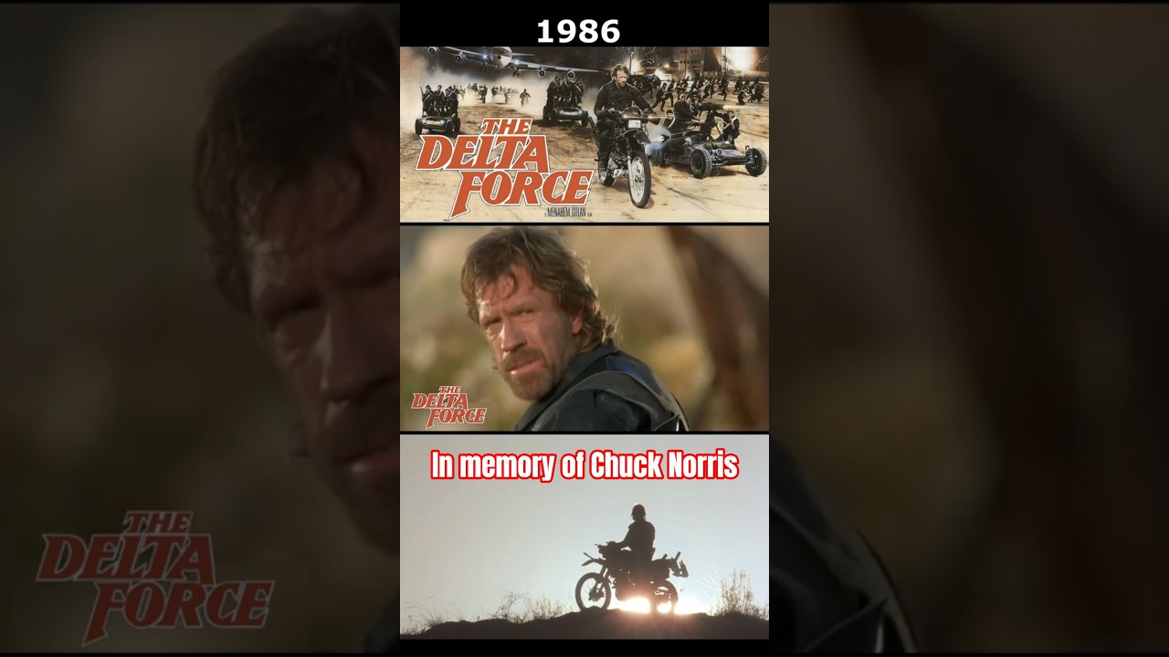 Chuck Norris Dirt Bike Scene - The Delta Force (1986) 🔥