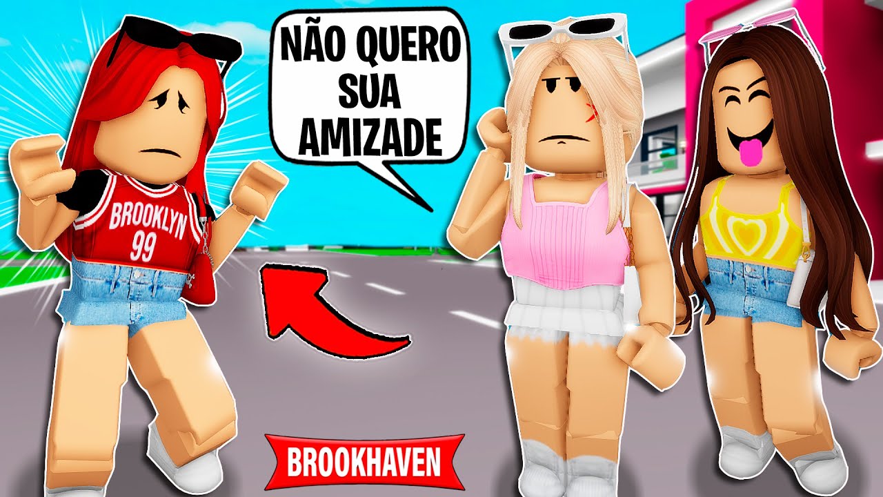 A MENINA REJEITADA POR SER DIFERENTE EM BROOKHAVEN 🏡RP Roblox historinha 