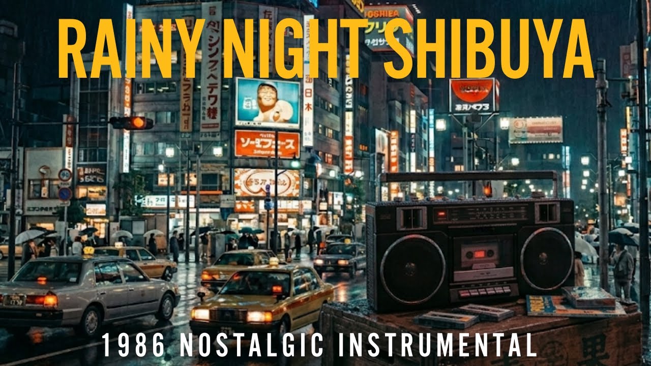 Rainy Night Shibuya '86 | Japanese City Pop & Jazz Fusion