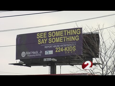 Billboard encourages reporting child abuse