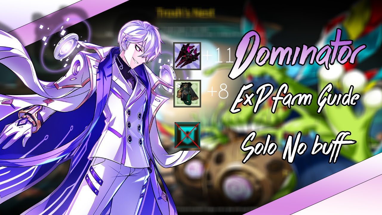 [Elsword] Dominator Solo EXP Trosh Farm Route (No Hero Buff) | 