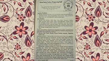 Bacaan Sabtu 18 Oktober 2025