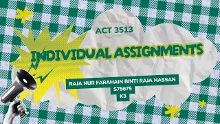 ACT 3513 | INDIVIDUAL ASSIGNMENTS | S75675