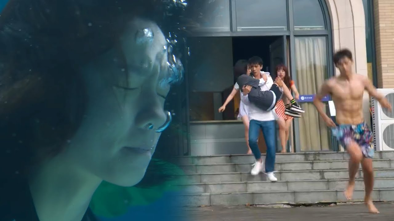 少女游泳突然溺水，男主急疯了，抱起少女就往医院跑！|中国电视剧 Chinesedrama