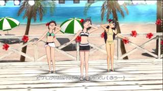 The iDOLM@STER 2: MEGARE! (Makoto, Ritsuko, Hibiki)
Requested by s8C (I think, I actually cant remember off the top of my head...) from project-im@s.
Song: MEGARE!
Performers: Makoto (leader), Ritsuko, Hibiki
Note Again: This is when you dont let Picup choose everything. XD (ie. clothing) The iDOLM@STER 2: MEGARE! (Makoto, Ritsuko, Hibiki)