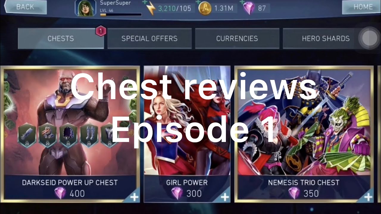 Chest reviews episode 1. Injustice 2 mobile YouTube