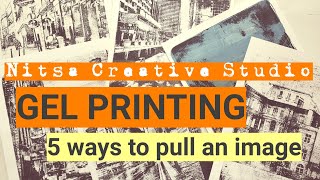 Gel printing: easy methods to lift an image transfer off the gel plate | etsy shop sale screenshot 3