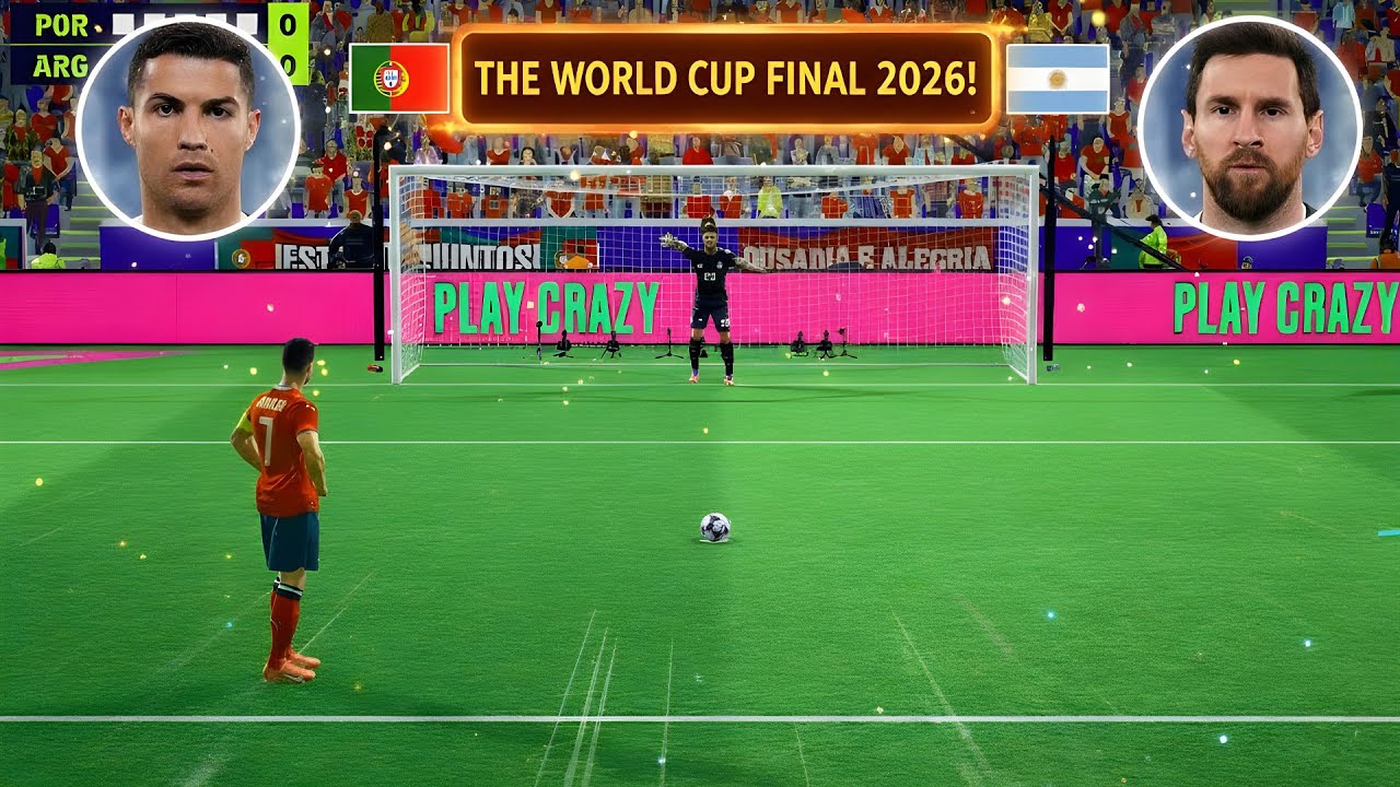 РОНАЛДО vs МЕССИ 🔥 Финал серии пенальти | Португалия против Аргентины | Чемпионат мира 2026 | Эле...