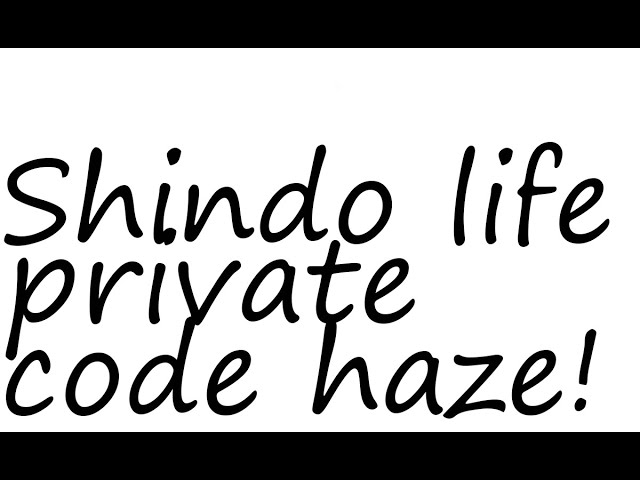 Haze Private Server Codes November 2021: Play Shindo Life Game – GamePlayerr