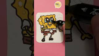 SpongeBob Ideas - Easy Craft - DIY #Shorts #tiktok