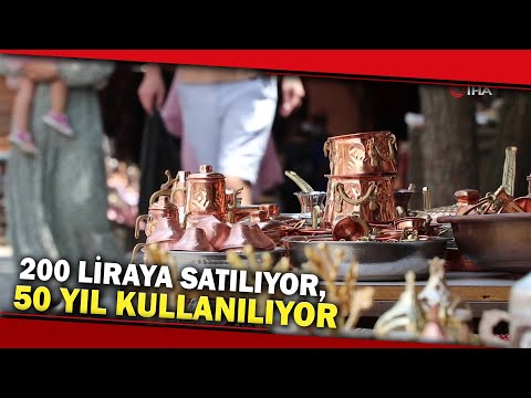 200 Liraya Satılan Bakır Kaplar, 50 Yıl Kullanılıyor