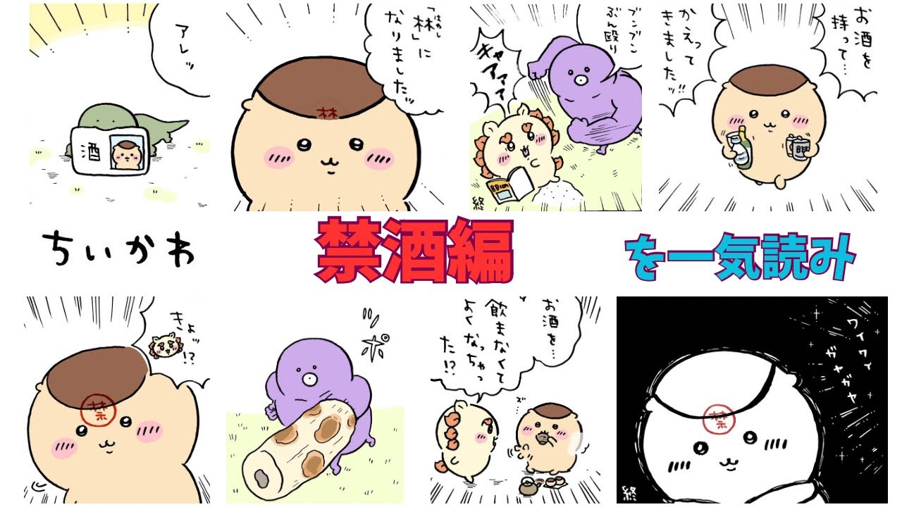 【ちいかわ】禁酒編を一気読みできる動画【完結】