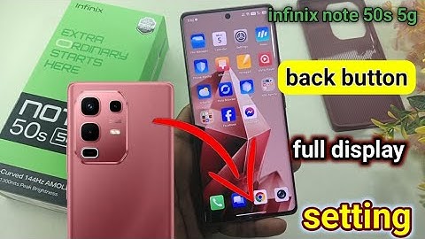 Infinix note 50s back button setting | infinix note 50s side se back kaise kare
