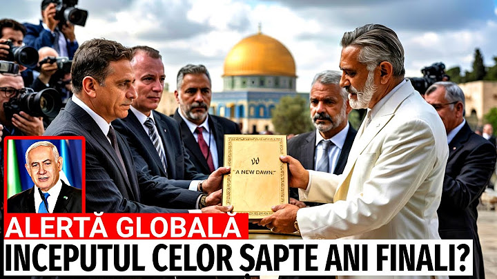 SEMNAREA PACTULUI DE PACE ÎN IERUSALIM - ÎNCEPUTUL CELOR ȘAPTE ANI FINALI?