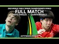 Full match  anders lind vs wang chuqin  ms qf  ittfworlds2023