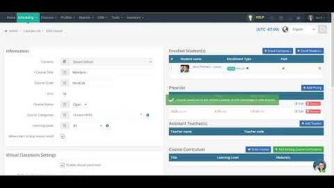 Function: Allow students/ parents buy more lessons/ hours