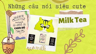 Super Cute Sayings At Miu Milk Tea Miutea