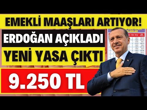 EMEKLİNİN MAAŞLARI ARTIYOR ERDOĞAN MÜJDEYİ VERDİ