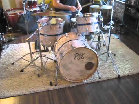 A Beautiful Custom Drum Set Made By P.Ellis Drums