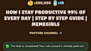 How I Stay Productive 99% Of Every Day | Step By Step Guide I Memegirls Video Code Today