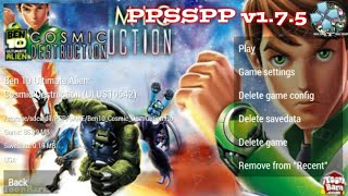 Ben 10 Ultimate Alien: Cosmic Destruction PPSSPP v1.7.5 best settings for low specs android screenshot 5