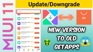 How to update mi getapps || Upgrade/Downgrade in one video 2020 || @UditSaini screenshot 1