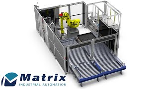 Robotic Large Part Palletizing with Vision System Compensation