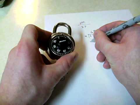 Cracking a combination lock  without picking. SUPER EASY!!!!