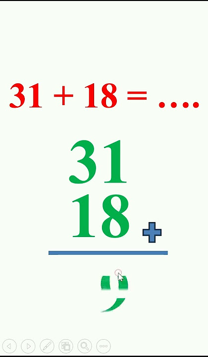 31   18 adding tens in a stacked manner