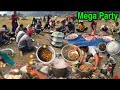 Panchauli MEGA PARTY in The Village | Buffalo Meat Cutting Cooking & Eating | Village Life of Nepal