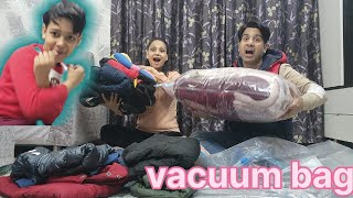 Amazon vaccum storage bag unboxing and review #vlog