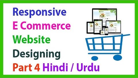 Responsive E Commerce Website Designing Part 4 Creating Navbar In Hindi Urdu