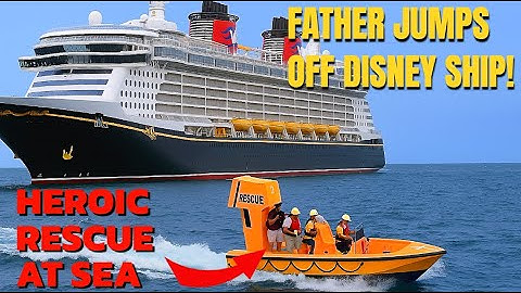 Heldhaftige vader springt van Disney-cruiseschip om dochter te redden