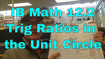 IB Math SL Oxford Text Section 12.2,  Trigonometric Ratios in the Unit Circle