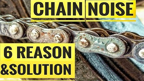 CHAIN NOISE 6 REASONS & SOLUTION | TVS APACHE RTR 200 | BAJAJ DOMINAR 400