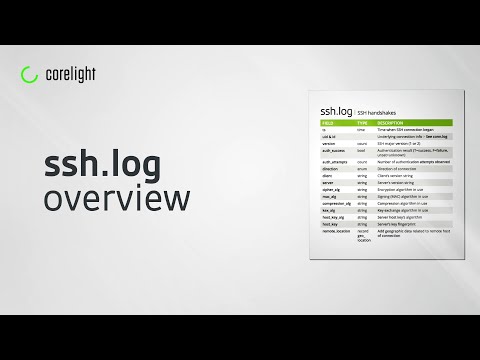 SSH log overview
