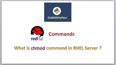 RHEL Commands | video-6 | chmod command for RHEL Server ?