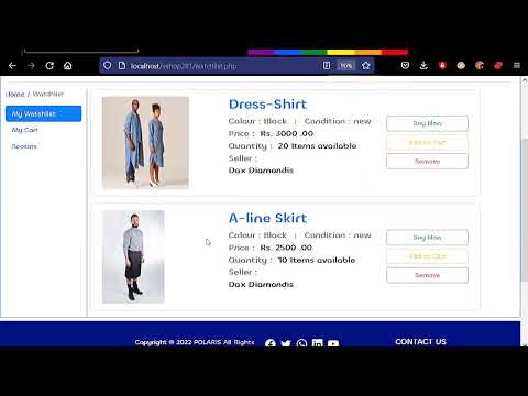 24. Design a responsive watchlist page using HTML, CSS, JavaScript and Bootstrap