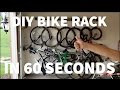 Building a compact bike rack for 6 bikes in 60 seconds.