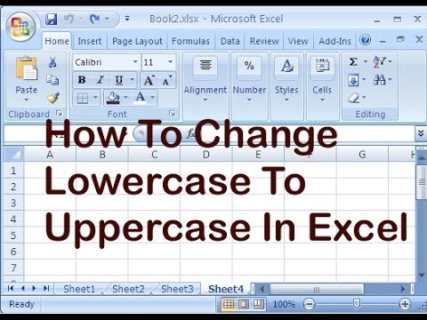 Excel मध्ये लोअरकेस ते अपरकेस कसे बदलावे